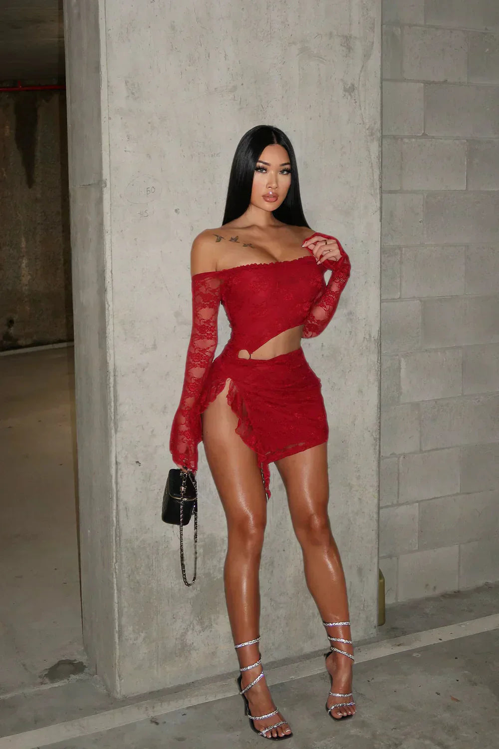 One Of One Lace Mini Dress